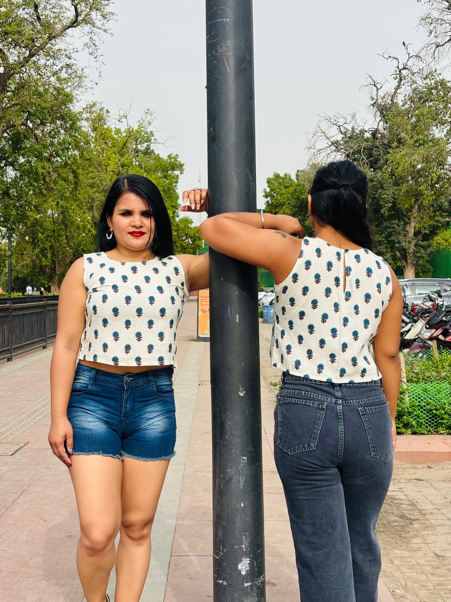 Rose Drift Crop Top